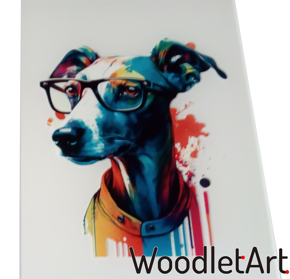 Nadruk na szkle piesek